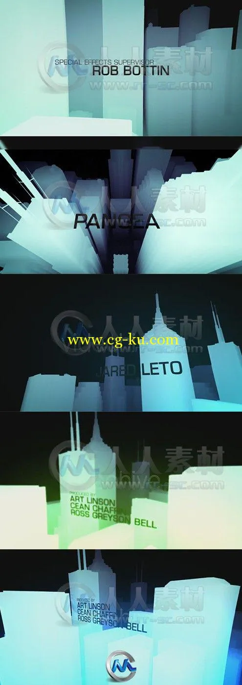 穿梭城市电影片头AE模板的图片2