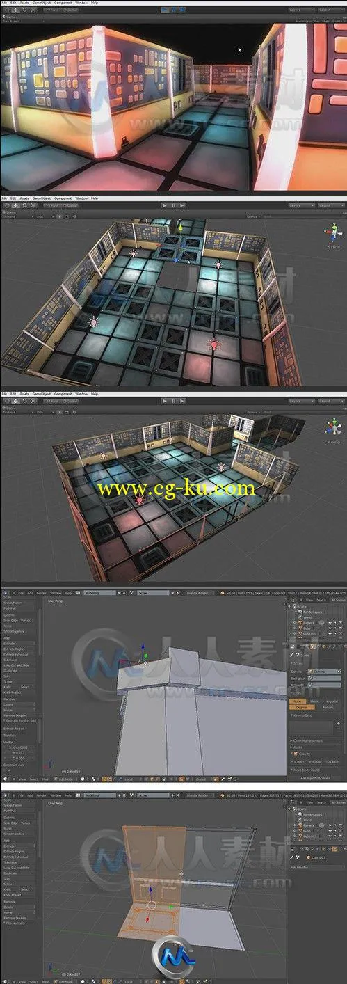 Unity与Blender游戏模块化制作视频教程第一季的图片2