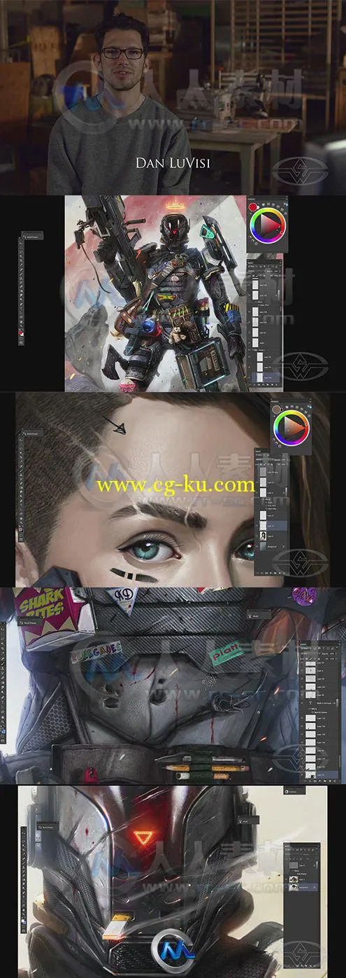 Photoshop赏金猎人概念艺术设计视频教程的图片2