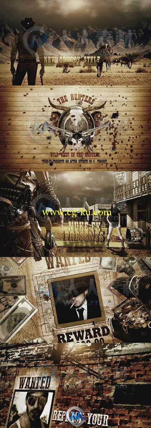 西部猎手动画AE模板的图片2