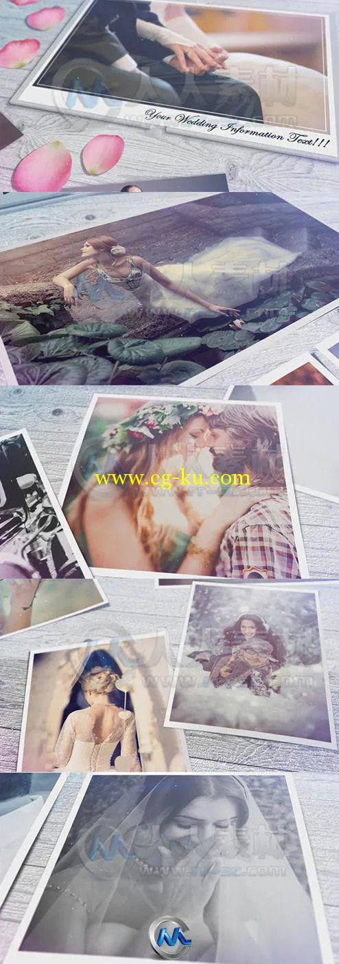 钟情瞬间婚礼相册动画AE模板的图片2