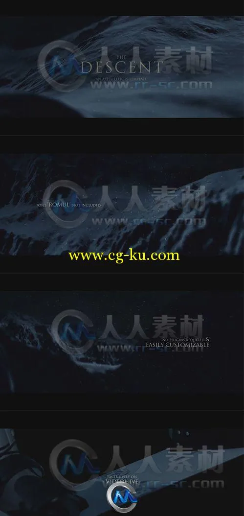 暗黑侵袭片头动画AE模板的图片2