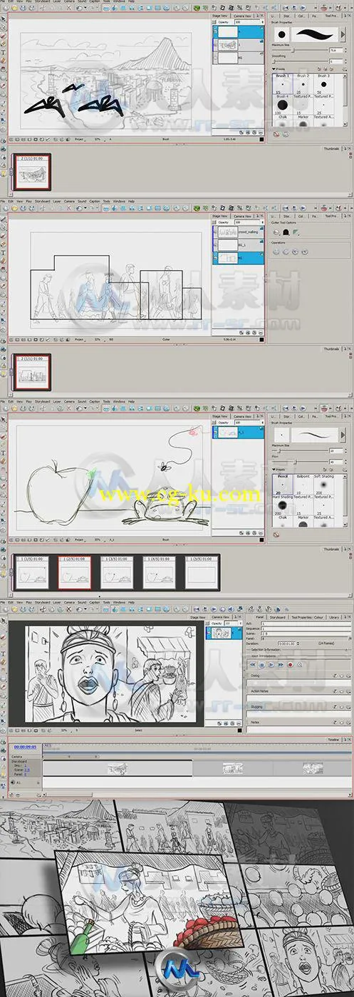 Storyboard Pro分镜故事板基础入门训练视频教程的图片2