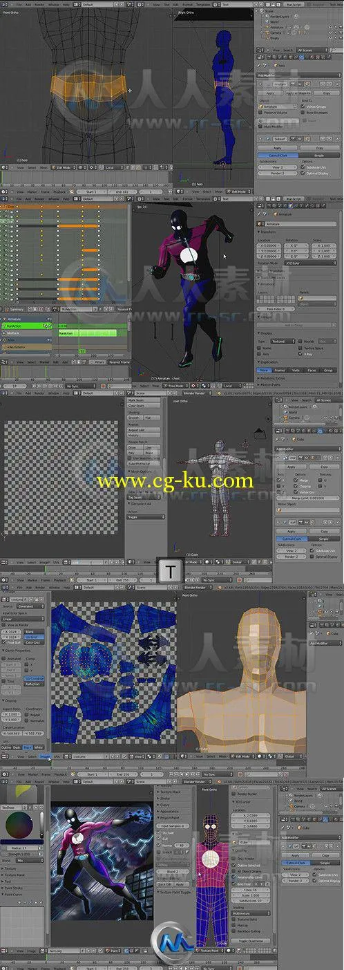 Blender游戏角色制作视频教程的图片2