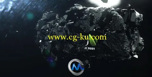 巨石粉碎Logo演绎动画AE模板的图片2