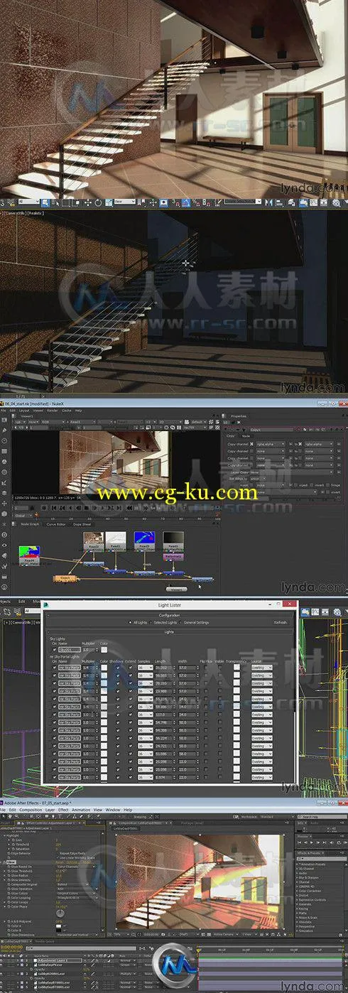 3dsMax室内照明渲染技术视频教程的图片1