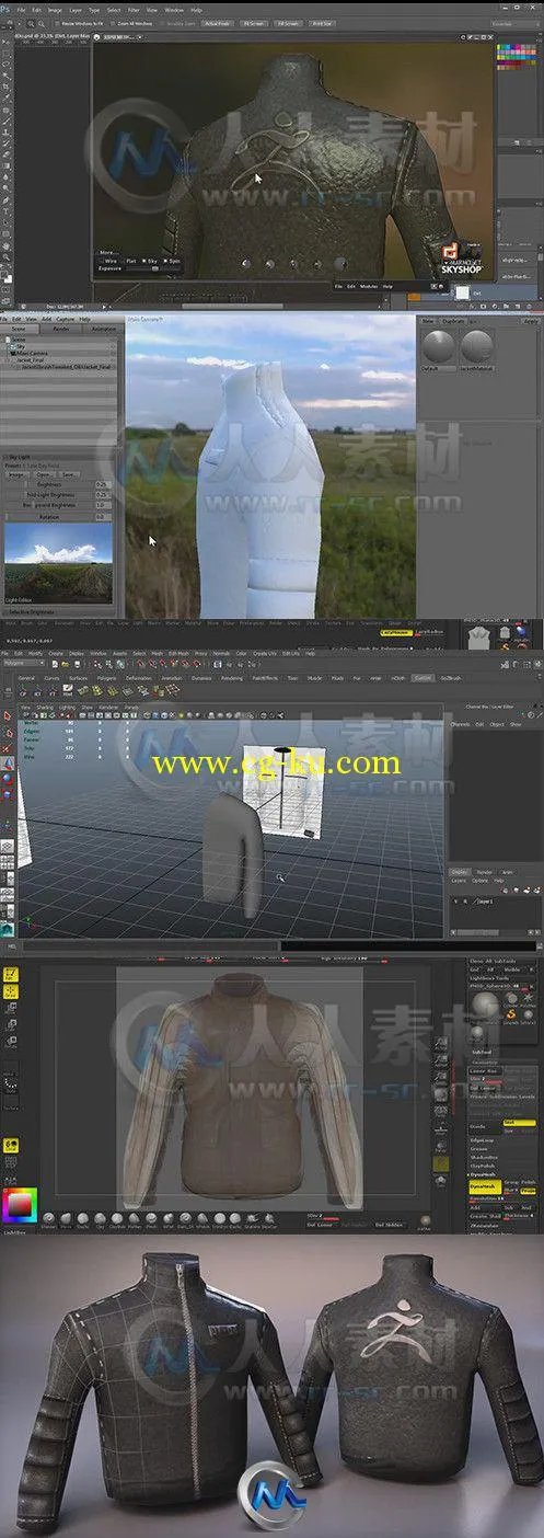 ZBrush中使用UVs制作夹克视频教程的图片2