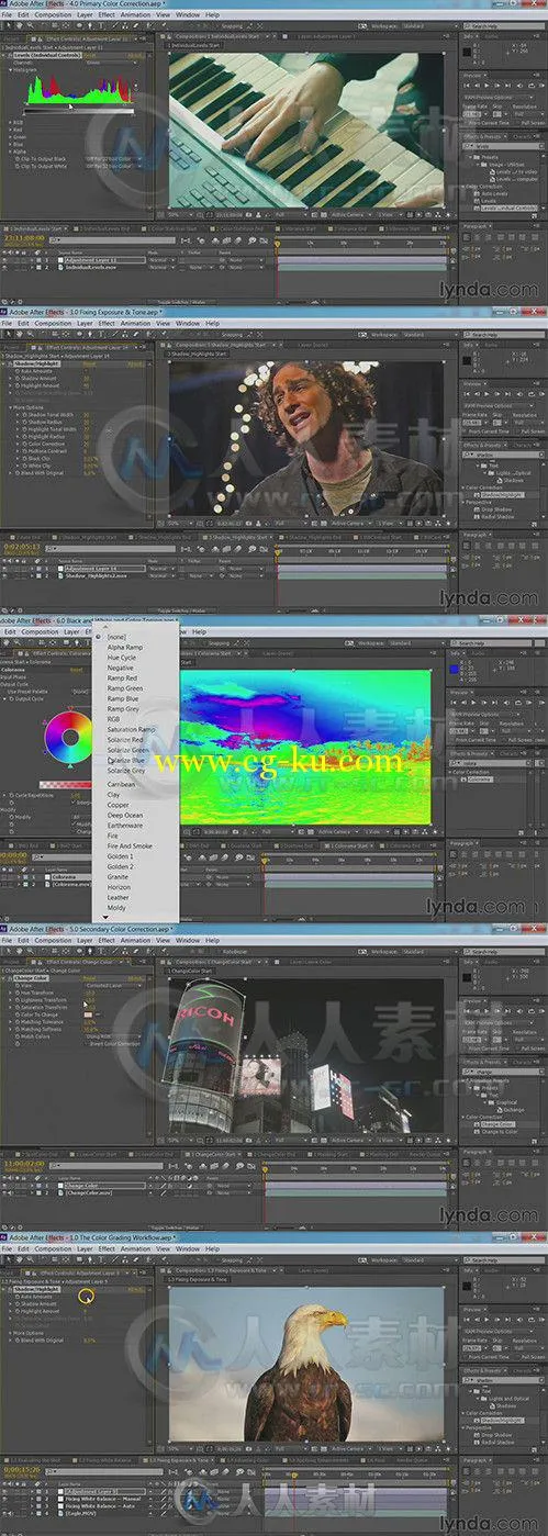 AE颜色分级调色技术综合训练视频教程的图片1