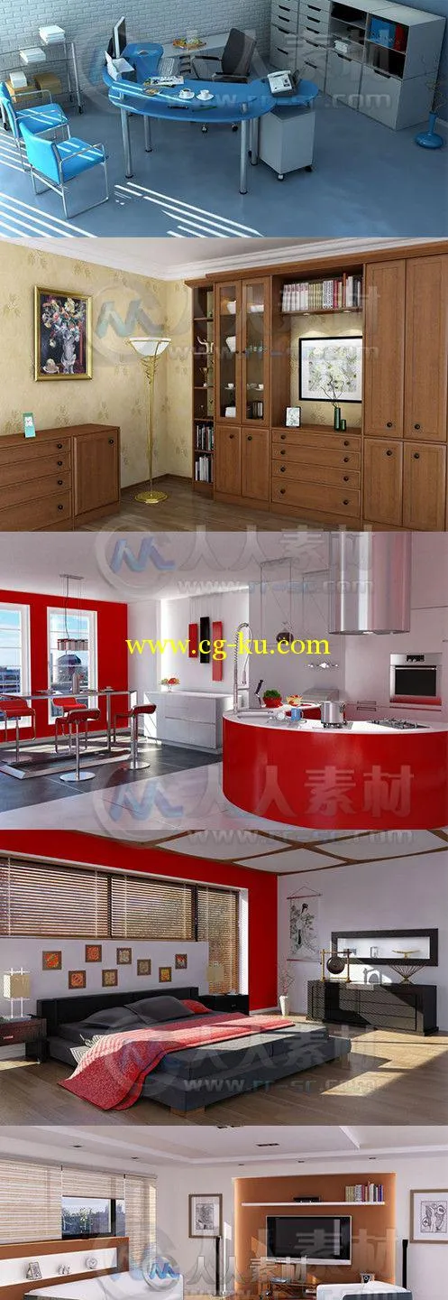 3D模型 Evermotion Archinteriors 室内设计 展会大厅的图片1