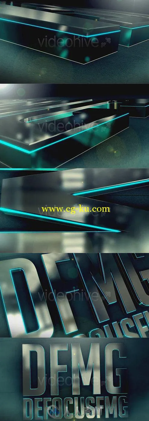 3DE质感Logo演绎动画AE模板 Videohive 3D Element Title and Logo 5004451 Project...的图片1