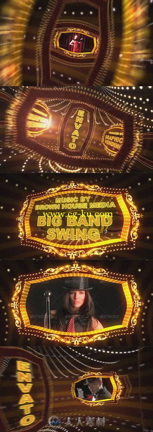黄金霓虹灯展示动画AE模板 Videohive Envato Show 6966004 Project For After Effects的图片1