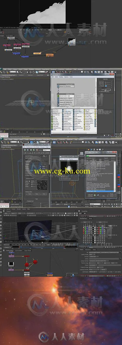 3dsMax中FumeFX星云特效制作视频教程 Digital-Tutors Creating a Nebula Effect Us...的图片1