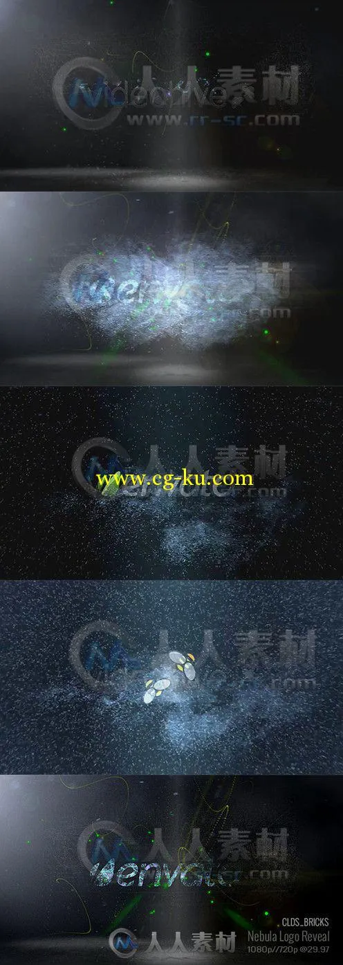 舞台梦幻粒子Logo演绎动画AE模板 Videohive Nebula Logo Reveal 5178328 Project f...的图片1