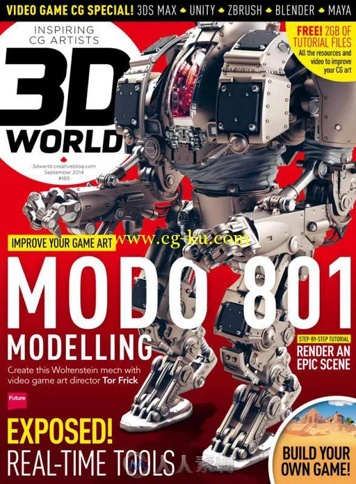3D世界艺术杂志2014年9月刊 3D World September 2014的图片2