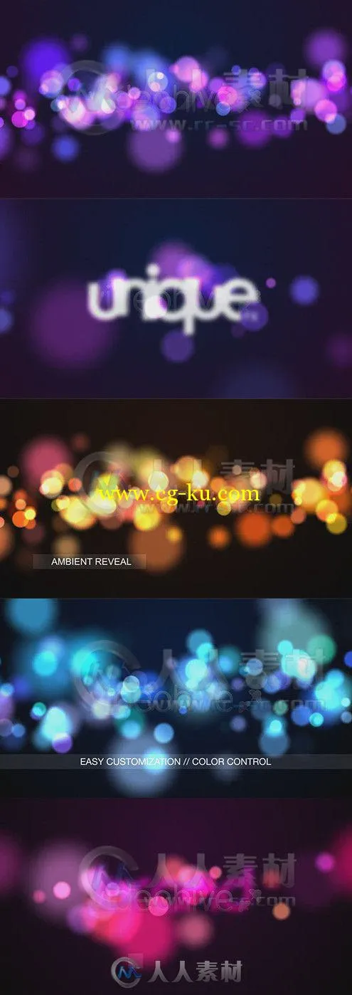 朦胧粒子Logo演绎动画AE模板 Videohive Ambient Reveal 4019637 Project for After...的图片1