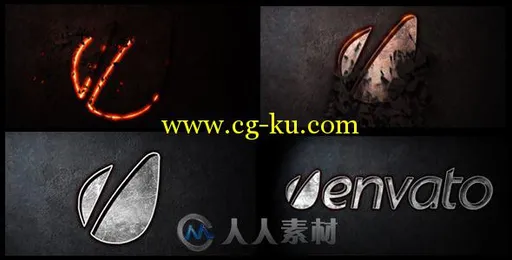 激光火焰雕刻Logo演绎动画AE模板 Videohive Laser Cut Logo 4013811 Project for A...的图片2