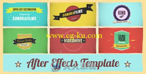 复古渲染Logo演绎动画AE模板 Videohive Kino Type 5745121 Project for After Effects的图片2