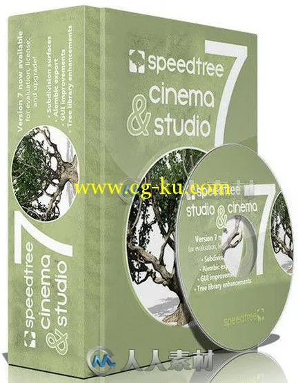 SpeedTree Cinema树木植物实时建模软件V7.0.7版 SpeedTree Cinema v7.07 Win Mac L...的图片1