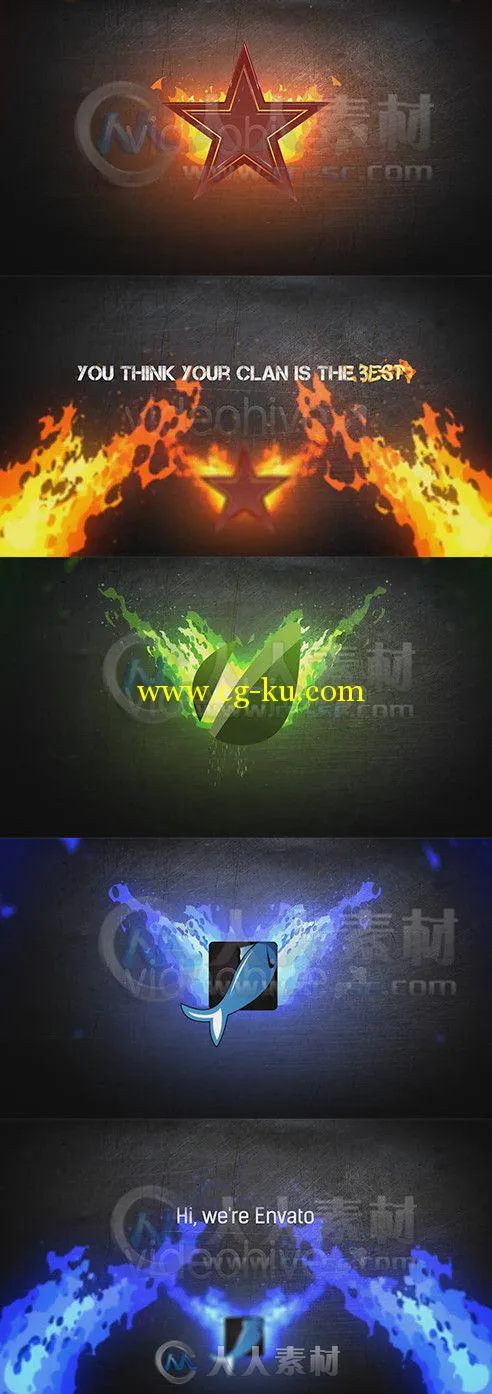 超酷燃烧Logo演绎动画AE模板 Videohive Fire logo 4429346 Project for After Effects的图片1