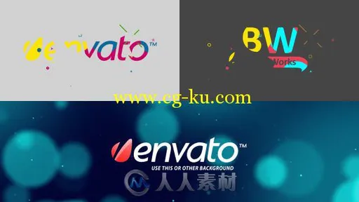 多彩漆斑Logo演绎动画AE模板 Videohive Paint Blobs Logo Opener 8640946 Project ...的图片1