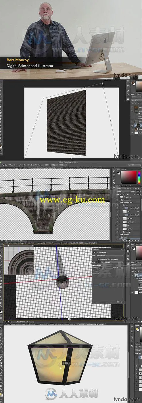 AI与PS迷雾桥梁特效制作视频教程 Lynda Bert Monroy The Making of Amsterdam Mist...的图片1