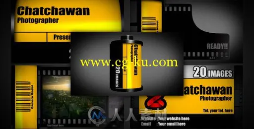 老式电影胶卷相册动画AE模板 Videohive Film slideshow 174843 Project for After ...的图片2