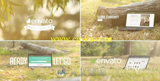 唯美IT展示动画AE模板 Videohive Promo Web Theme Service In Laptop 6528857 Proj...的图片2