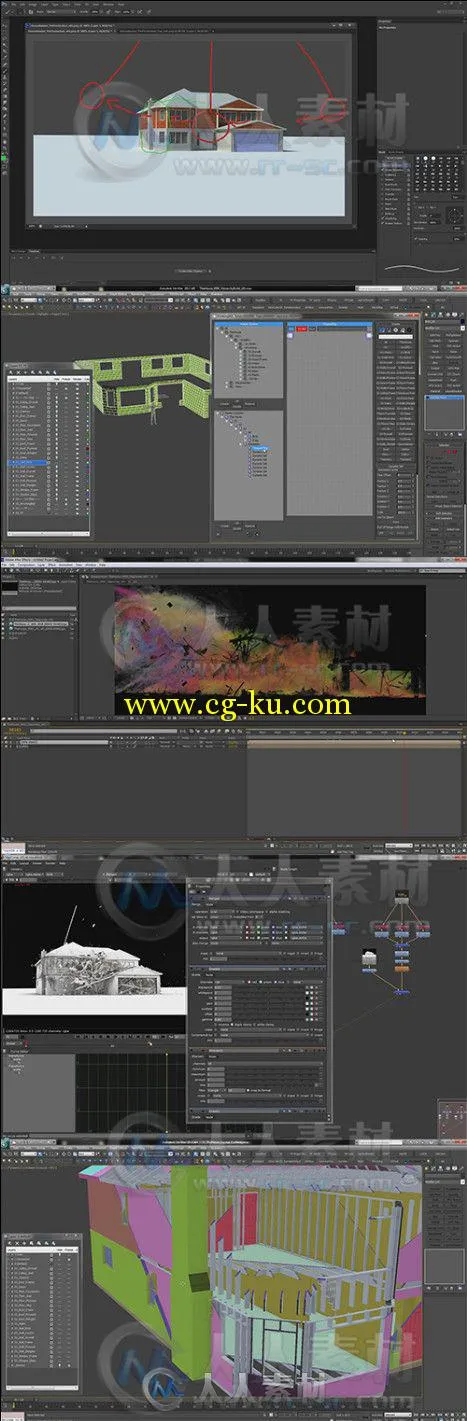 3dsmax超强建筑漫游特效制作视频教程 The House FX Thinking Particles in 3ds max的图片2