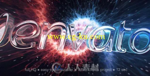 宇宙爆炸Logo演绎动画AE模板 Videohive Glass Logo 9084780的图片2