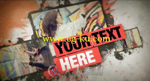 涂鸦包装展示动画AE模板 Motionvfx Graffiti Wall的图片2
