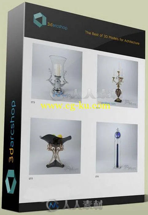 3darcshop室内装潢设计3D模型Vol.1-100合辑 3darcshop Decorations 1-100 Models f...的图片1