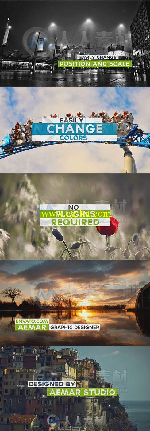 30组文字横栏包装动画AE模板 Videohive 30 Text Layouts & Lower Thirds 8877250的图片1