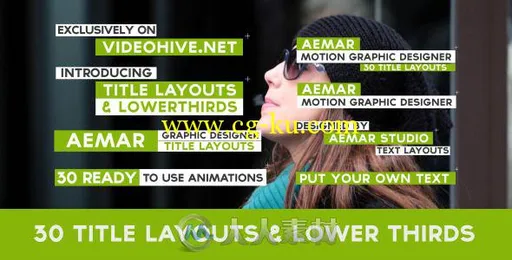 30组文字横栏包装动画AE模板 Videohive 30 Text Layouts & Lower Thirds 8877250的图片2