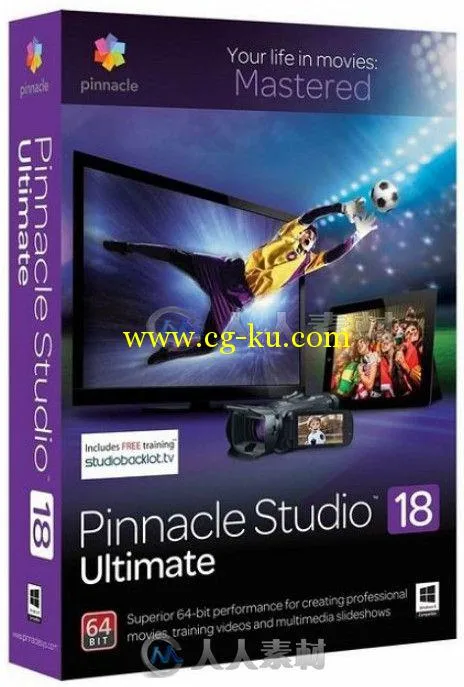 Pinnacle Studio品尼高非编剪辑软件V18.0版 Pinnacle Studio Ultimate 18.0 Multil...的图片1