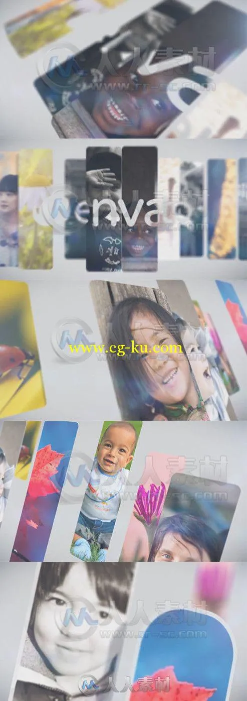 凌乱碎片相册动画AE模板 Videohive Mosaic Logo Reveal 8005988的图片1