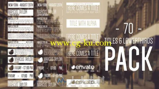 70组流行排版动画AE模板合辑 Videohive 70 Hipster Titles & Lowerthirds 9257461的图片2