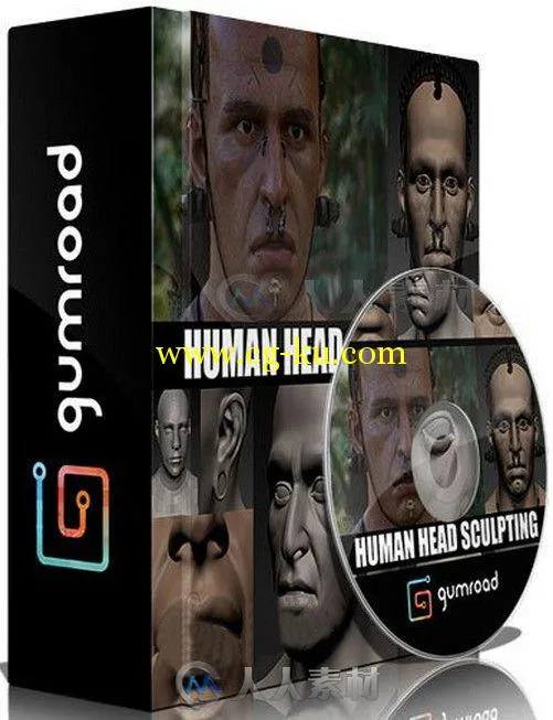 ZBrush人物头部雕刻艺术训练视频教程 Gumroad Human Head Sculpting by Peter Zoppi的图片2