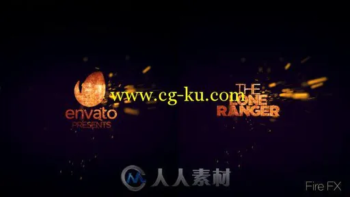 火花粒子Logo演绎动画AE模板 VideoHive Spark Cinematic Logo Reveal 9703267的图片1