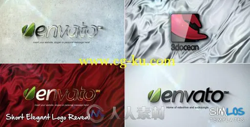 优雅渐现Logo演绎动画AE模板 Videohive Short Elegant Logo Reveal 6366819的图片1