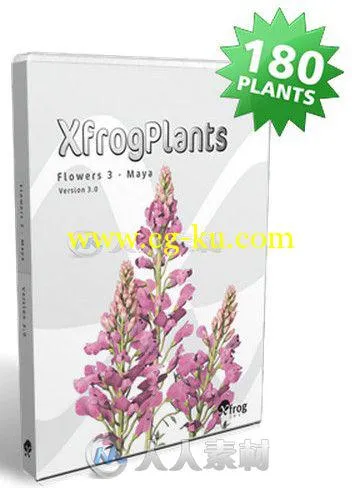 花朵盆栽植物3D模型合辑 XfrogPlants Flowers 3的图片1