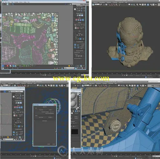 3dsMax未来科幻战士UV贴图映射制作视频教程 Gumroad Quick UV Mapping For Product...的图片1