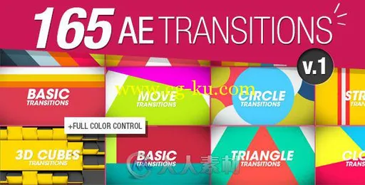 165组超级转场大礼包AE模板合辑 Videohive 165 Transitions Pack v1 8934642的图片1