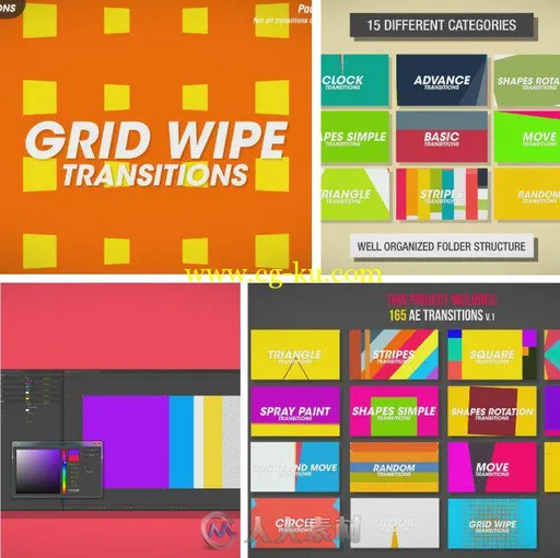 165组超级转场大礼包AE模板合辑 Videohive 165 Transitions Pack v1 8934642的图片2