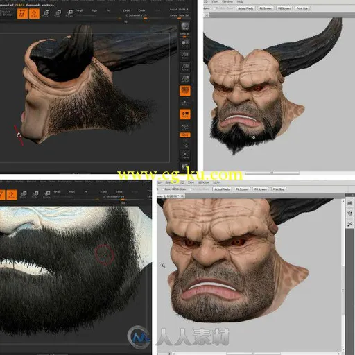 ZBrush角色毛发制作训练视频教程第二季 3DMotive Introduction to Fibremesh in ZB...的图片1