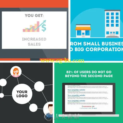 SEO网络优化营销动画AE模板 Videohive SEO Promotion V2 9205508的图片1
