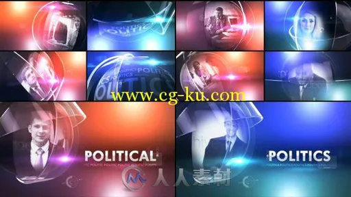 政治事件新闻纪录片电视包装AE模板 Videohive Political Events 2 9603829的图片2