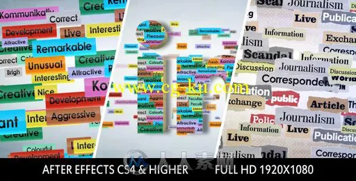 多图标聚合Logo演绎动画AE模板 Videohive Text Logo Formation 9661703的图片2