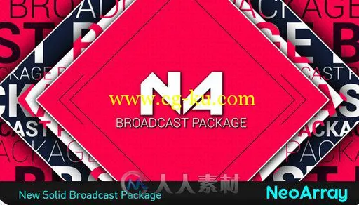 时尚视觉电视包装动画AE模板 Videohive New Solid Broadcast Package 10242890的图片2