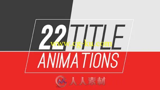 22组实用文本动画AE模板合辑 VideoHive 22 Title Animations 10536261的图片1