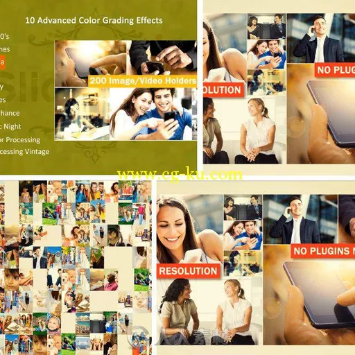 200组照片展示动画AE模板与预设 Videohive 200 Photo Slide Show 9103022的图片2